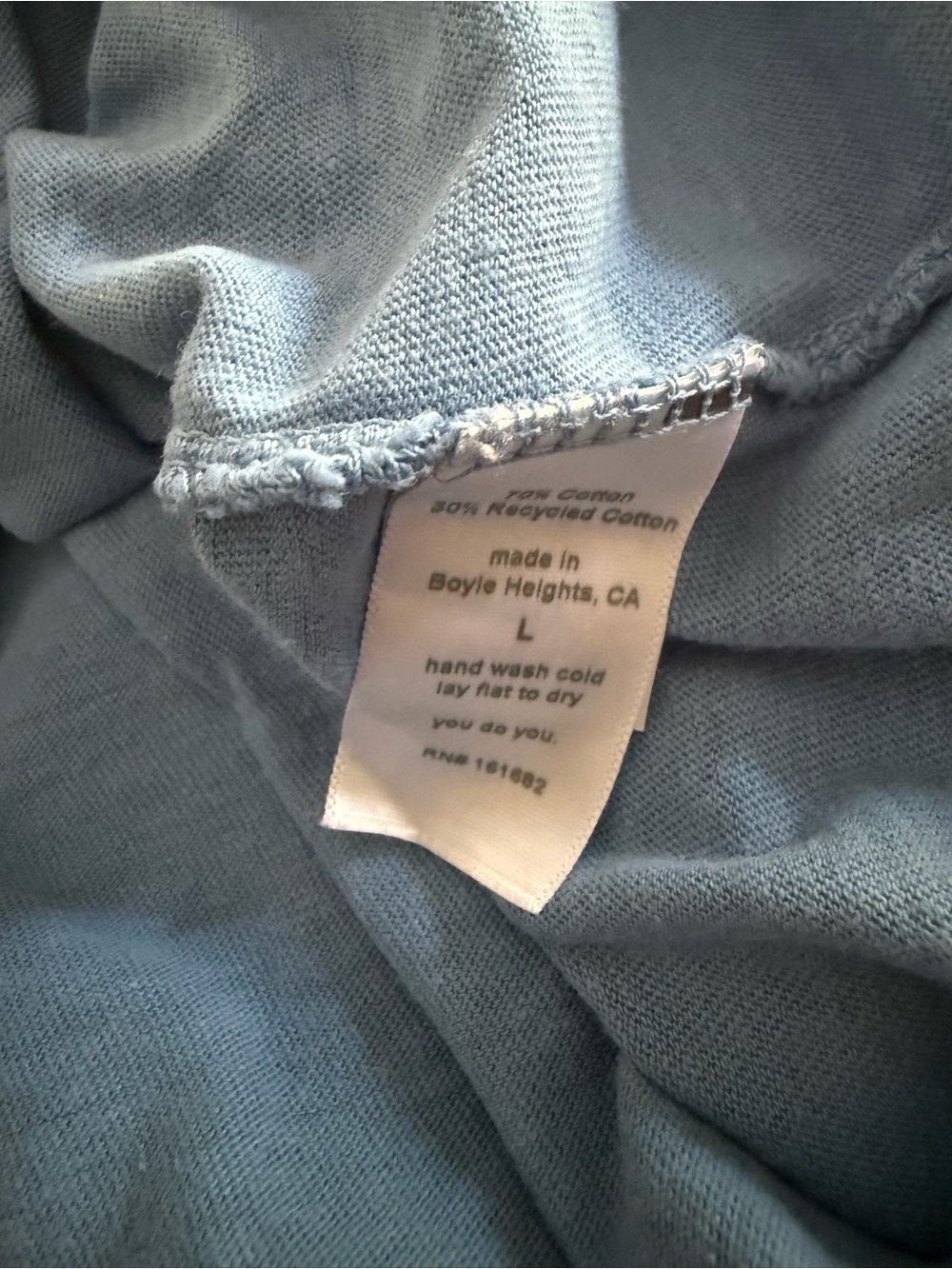 Perfect White Tee Alanis Tee in Carolina Blue - Picture 3 of 6